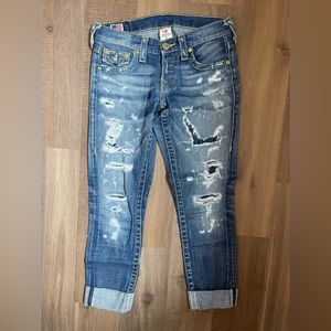 True Religion Capri Jean Size 25